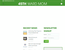 Tablet Screenshot of 45thwardmom.com